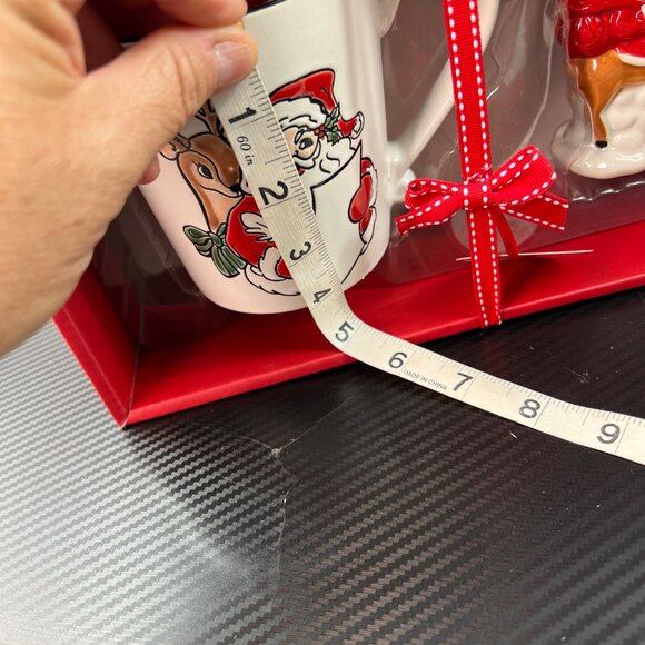 Spectrum Designz Oh What Fun Mug & Ornament Gift Set Santa Reindeer NIB - Picture 8 of 10